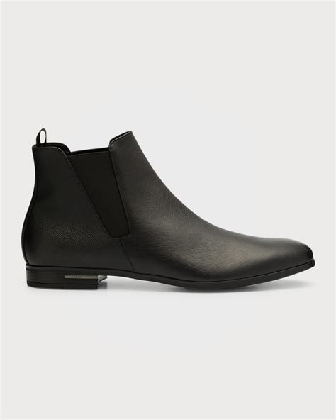 prada saffiano leather boots